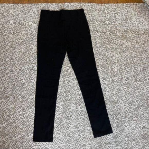Black Faux Leather Stretchy Pants/ Jeggings Size S/M - Picture 6 of 9